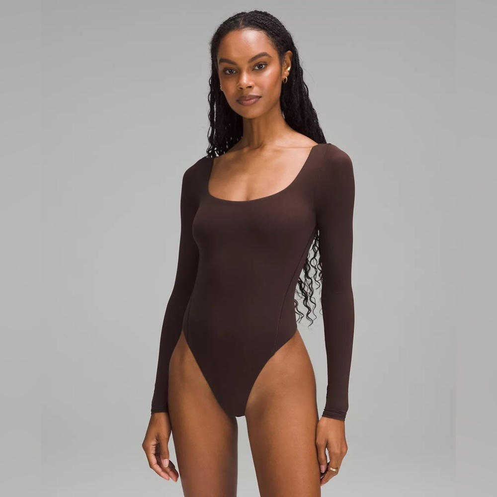 NWT Lululemon Wundermost Ultra-Soft Nulu Square-Neck Long-Sleeve Bodysuit